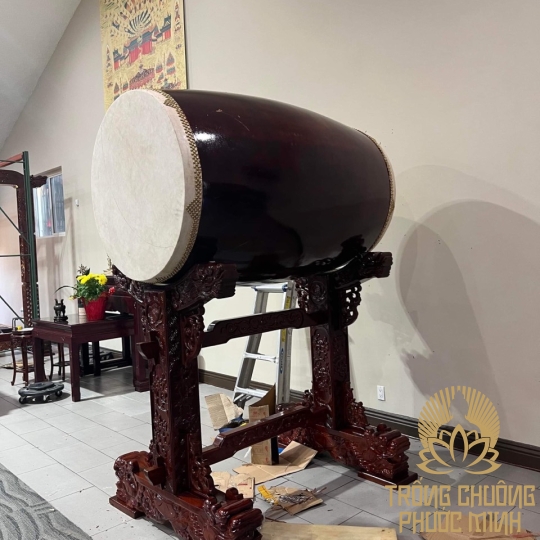 Trống bát nhã 90x180cm chùa Tôn Thắng Mỹ 